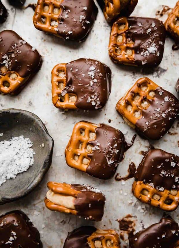 Peanut Butter Pretzel Bites - Salt & Baker