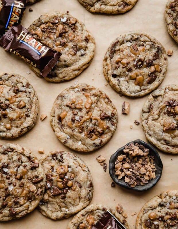 Heath Bar Cookies - Salt & Baker