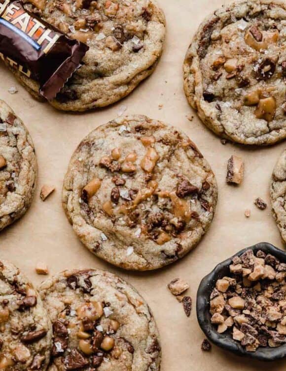 Heath Bar Cookies - Salt & Baker