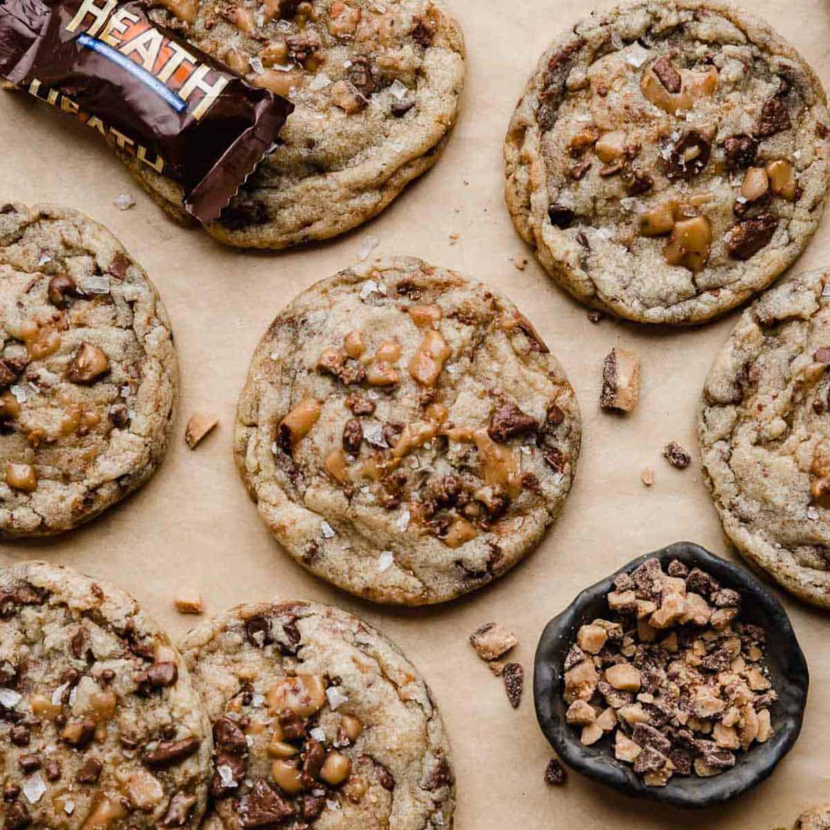 Heath Bar Cookies - Salt & Baker