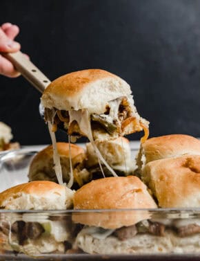 Philly Cheesesteak Sliders