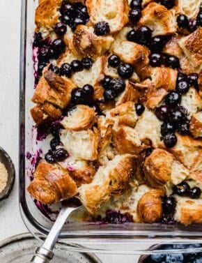 Blueberry Croissant Breakfast Bake