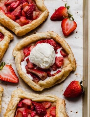 Rhubarb Strawberry Galette