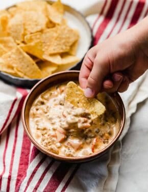Cream Cheese and Rotel Sausage Dip